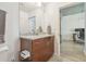 Bathroom showcasing modern vanity, granite countertop, and contemporary fixtures at 777 N Ashley Dr # 3009, Tampa, FL 33602