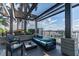 Relaxing covered patio with comfortable seating and city views at 777 N Ashley Dr # 3009, Tampa, FL 33602