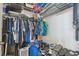 Organized walk-in closet with wire shelving, rods, and ample storage for clothes, shoes, and personal items at 777 N Ashley Dr # 3009, Tampa, FL 33602