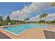 Resort style pool offers residents a relaxing and refreshing way to unwind and socialize at 1129 Emerald Hill Way, Valrico, FL 33594