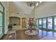 Elegant lobby with high ceilings, decorative plants, and welcoming reception area, creating a grand entrance at 1129 Emerald Hill Way, Valrico, FL 33594