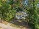 Charming home with a lush front yard and a walkway leading to a welcoming blue door, surrounded by greenery at 132 21St S Ave, St Petersburg, FL 33705