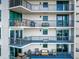 Modern condo building featuring spacious private balconies for each unit at 1600 Gulf Blvd # 514, Clearwater Beach, FL 33767