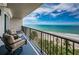 Relax on the balcony and take in the views of the beach and ocean at 1600 Gulf Blvd # 514, Clearwater Beach, FL 33767