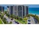 Luxury beachfront condo building with meticulous landscaping at 1600 Gulf Blvd # 514, Clearwater Beach, FL 33767