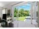 Dining area with a view of the backyard and community at 2461 Rhodesian Dr # 37, Clearwater, FL 33763