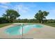 Sparkling pool with adjacent spa, surrounded by lush landscaping, creating a private backyard retreat at 2832 Brinley Dr, Trinity, FL 34655