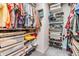 Walk-in closet with ample shelving and storage for organized clothing and accessories at 3105 Avocet Pl, Safety Harbor, FL 34695