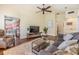 Inviting living room showcasing hardwood floors, a cozy atmosphere, and an open layout at 3105 Avocet Pl, Safety Harbor, FL 34695