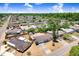Aerial view of a residential neighborhood featuring tree lined streets and well maintained homes at 3247 Kimberly Oaks Dr, Holiday, FL 34691