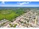 Scenic aerial view of the home, highlighting the surrounding greenery and neighborhood setting at 3247 Kimberly Oaks Dr, Holiday, FL 34691