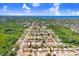 This aerial view displays the property's location, lush surroundings, and community layout at 3247 Kimberly Oaks Dr, Holiday, FL 34691