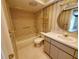 Cozy bathroom featuring a combination shower and tub unit at 50 Water Oak Way, Oldsmar, FL 34677