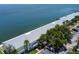 Aerial view showcases the coastal condo's architecture and waterfront setting at 5042 Coquina Key Se Dr, St Petersburg, FL 33705
