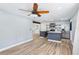 Open kitchen with stainless steel appliances and modern finishes at 5632 Indiana Ave, New Port Richey, FL 34652