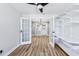 Bright office space with built-in shelves and natural light at 5632 Indiana Ave, New Port Richey, FL 34652
