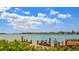 People at overlook point in lush gardens enjoy peaceful water view with cityscape beyond at 6021 Bahia Del Mar Cir # 239, St Petersburg, FL 33715