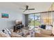 Cozy living room features comfortable seating, stylish decor, and a scenic view at 6021 Bahia Del Mar Cir # 239, St Petersburg, FL 33715