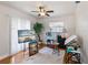 Bright home office with natural light and an array of easels at 6235 17Th N Ave, St Petersburg, FL 33710