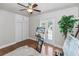 Bright home office with natural light and an array of easels at 6235 17Th N Ave, St Petersburg, FL 33710