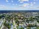 High-angle aerial shot showcasing a thriving residential community with green spaces and well-spaced homes at 6903 Cedar Ridge N Dr, Pinellas Park, FL 33781