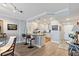 Bright kitchen with modern cabinets, recessed lighting and breakfast bar with seating for two at 700 Beach Ne Dr # 704, St Petersburg, FL 33701
