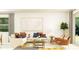 Bright and airy living room featuring modern furnishings, stylish decor, and ample natural light at 11809 Sparkling Topaz Cv, Parrish, FL 34219