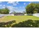Expansive backyard with well-maintained lawn, screened pool, and privacy fence, perfect for outdoor living at 13835 Pathfinder Dr, Tampa, FL 33625