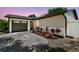 The property features a newly landscaped front yard with a driveway and garage door at 13835 Pathfinder Dr, Tampa, FL 33625
