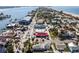 Pass-a-Grille marina with waterfront buildings and a scenic view from above the charming coastal community at 2100 Pass A Grille Way, St Pete Beach, FL 33706
