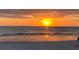 Beautiful sunset over the ocean from the sandy beach at 2100 Pass A Grille Way, St Pete Beach, FL 33706
