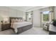 Inviting bedroom features large windows, and a comfortable bed, perfect for relaxing and restful nights at 2286 Sienna Spruce St, Wesley Chapel, FL 33543