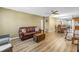 Comfortable living room with hardwood floors, perfect for relaxing and entertaining at 2452 Brazilia Dr # 18, Clearwater, FL 33763