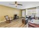 Bright living room with hardwood floors and plenty of natural light at 2452 Brazilia Dr # 18, Clearwater, FL 33763