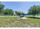Community park and picnic area with mature trees and grassy lawn at 2452 Brazilia Dr # 18, Clearwater, FL 33763