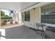 Covered patio offers an intimate outdoor space to enjoy the fresh air at 2452 Brazilia Dr # 18, Clearwater, FL 33763