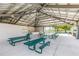 Spacious picnic area with multiple tables, covered shelter, and ample room for outdoor activities at 2452 Brazilia Dr # 18, Clearwater, FL 33763