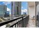 Beautiful city views from this condo balcony with furniture at 175 S 2Nd S St # Ph-16, St Petersburg, FL 33701