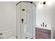 Modern bathroom with glass shower, sleek vanity, and contemporary fixtures at 175 S 2Nd S St # Ph-16, St Petersburg, FL 33701