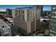 Modern building featuring large windows, architectural details, and a covered parking garage in a vibrant urban setting at 175 S 2Nd S St # Ph-16, St Petersburg, FL 33701