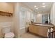Well-lit bathroom with large mirror, vanity, tub-shower, and cabinet at 200 4Th S Ave # 220, St Petersburg, FL 33701