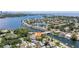 Stunning aerial view of waterfront homes, canal, and waterway access to the bay at 202 39Th S Ave, St Petersburg, FL 33705