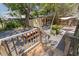 Inviting backyard featuring a picnic table, storage shed and low maintenance gravel at 202 39Th S Ave, St Petersburg, FL 33705
