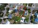 Aerial view of property showcasing lot size and surrounding neighborhood at 2254 66Th S Ave, St Petersburg, FL 33712