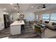 Bright and airy living room featuring stylish furniture, modern lighting and wood flooring at 2254 66Th S Ave, St Petersburg, FL 33712
