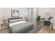 Tranquil bedroom featuring soft color palettes, natural light, and a cozy workspace at 35695 Lockman Way, Zephyrhills, FL 33541