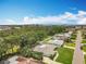 An aerial view of a suburban neighborhood with green lawns and clear skies at 3900 38Th S St, St Petersburg, FL 33711