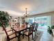 Dining room with view of patio and pool at 3900 38Th S St, St Petersburg, FL 33711