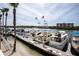 Picturesque view of the marina showcasing the boat slips for lease and waterfront complex at 399 2Nd St # 417, Indian Rocks Beach, FL 33785