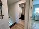 Upstairs hallway with nautical themed decor leading to bedrooms and bathrooms at 474 20Th Ave, Indian Rocks Beach, FL 33785